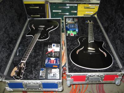 Guitar Case with Pedal Storage